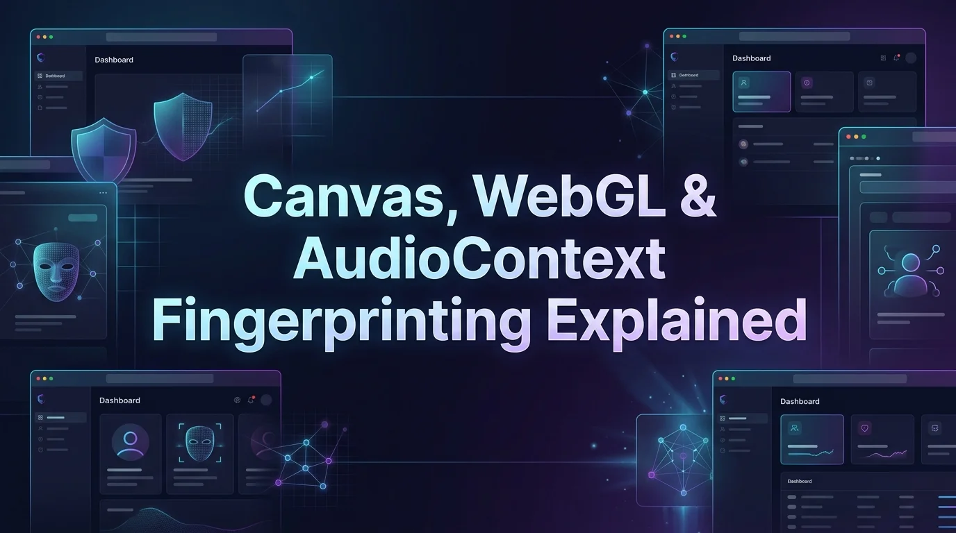 How Canvas, WebGL & AudioContext Fingerprinting Work 2026