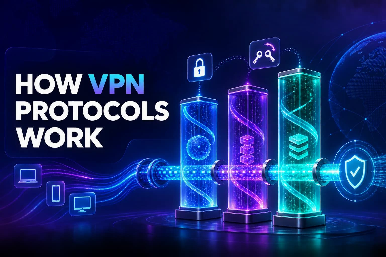 How VPN Protocols Work: WireGuard, OpenVPN & IKEv2 Explained (2026)