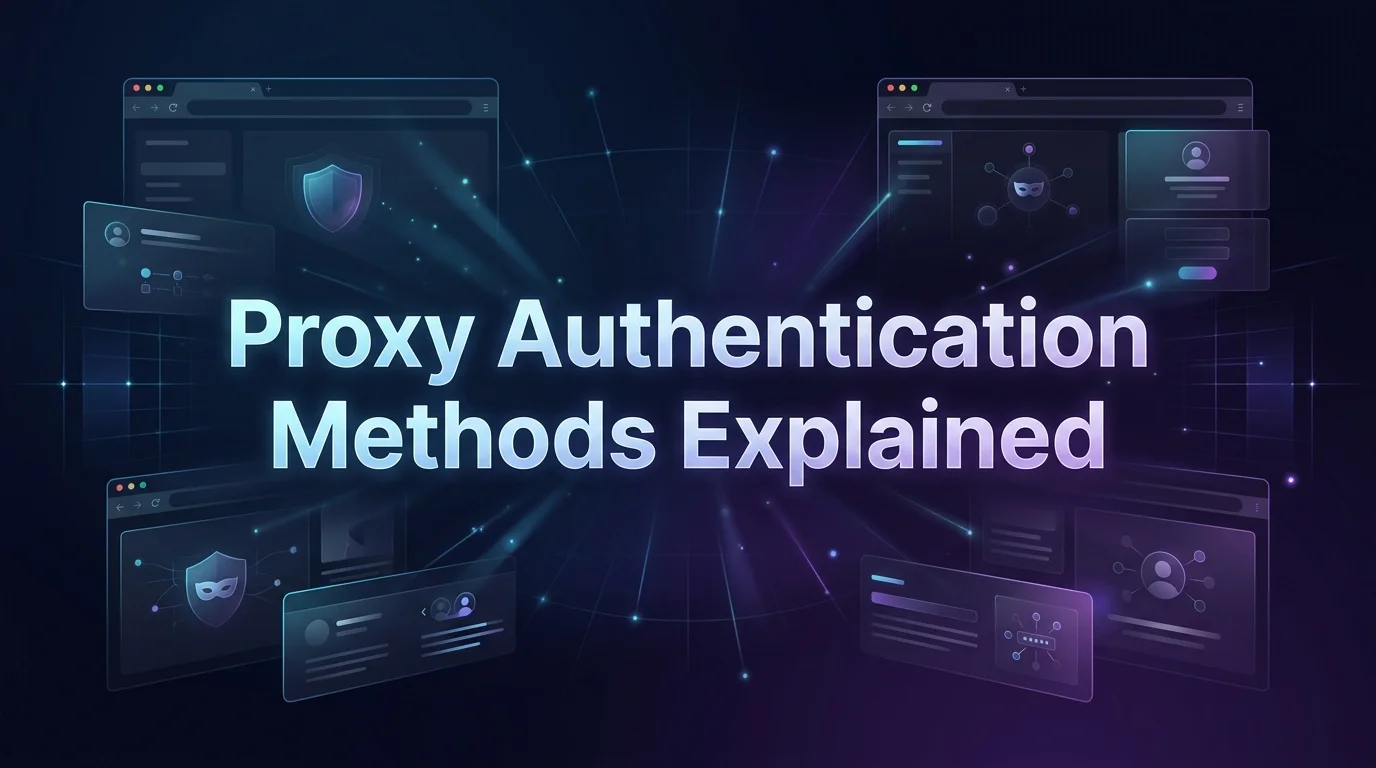 Proxy Authentication Methods Explained: A 2026 Guide