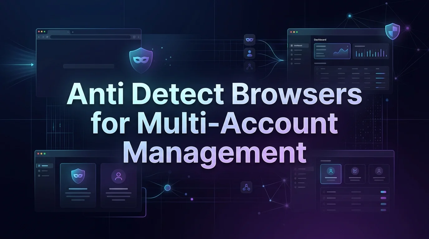 Top Anti Detect Browsers for Multi-Account Management (2026 Guide)